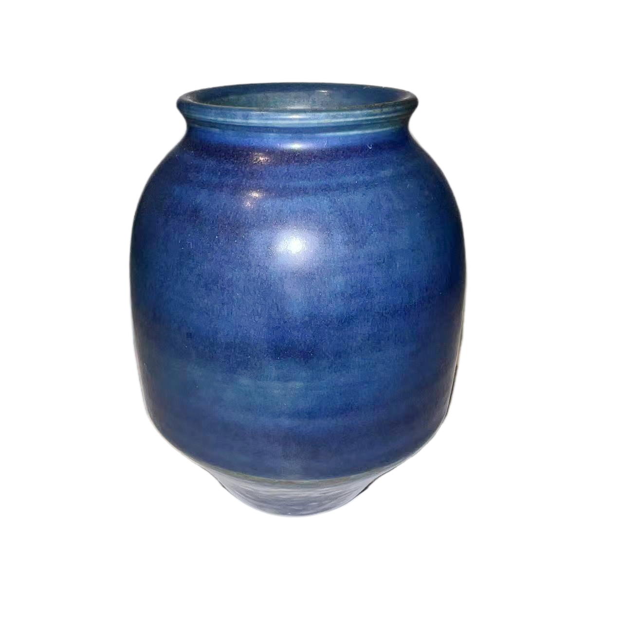 Blue klin transformed abstract artist handmade ceramic vase (Aromatherapy Bottles & Jars) 10.5x8.5cm