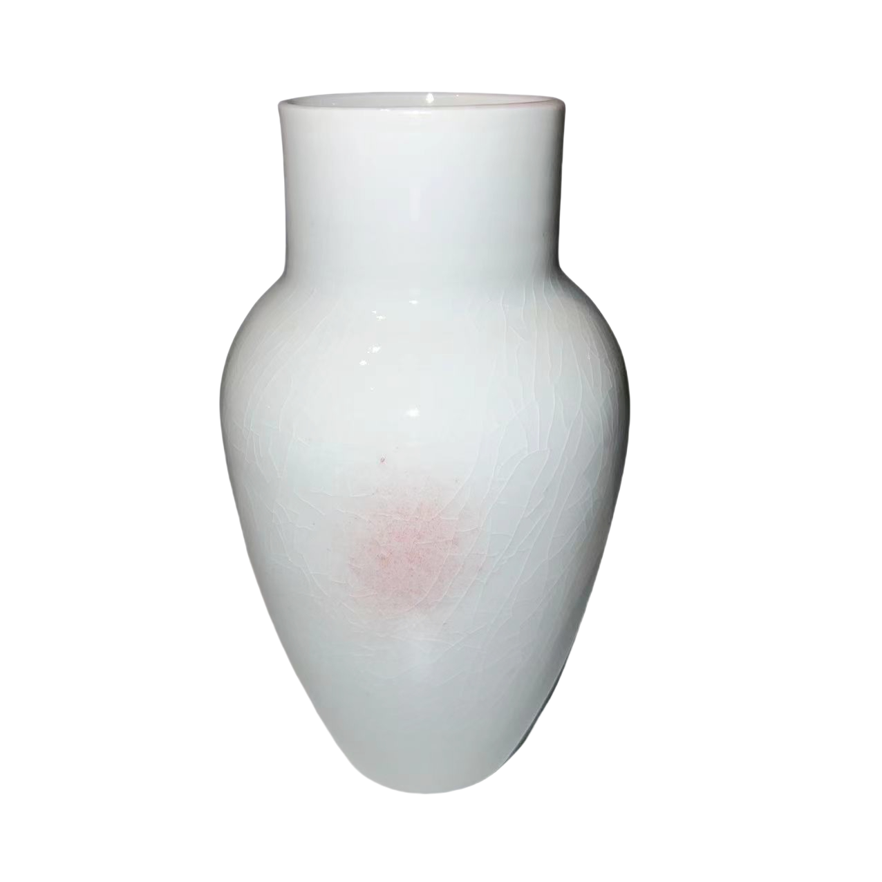 White klin transformed abstract artist handmade ceramic vase (Aromatherapy Bottles & Jars) 14x8.5cm