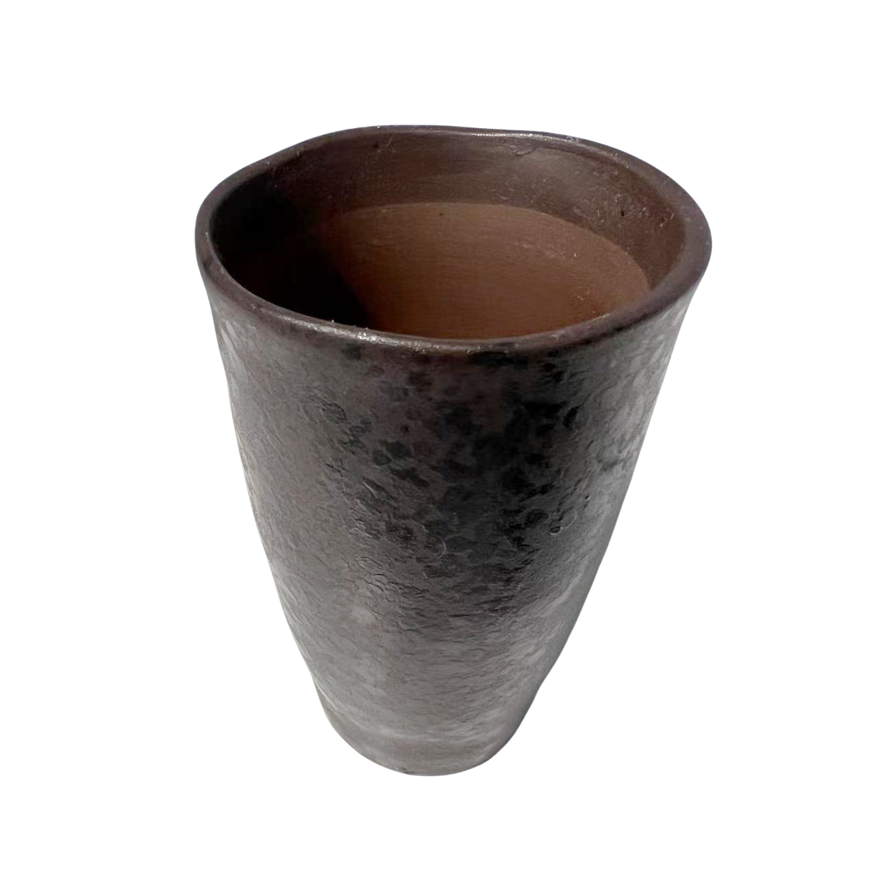 Brown Japanese made handmade artist ceramic porcelain coffee cup tea cup