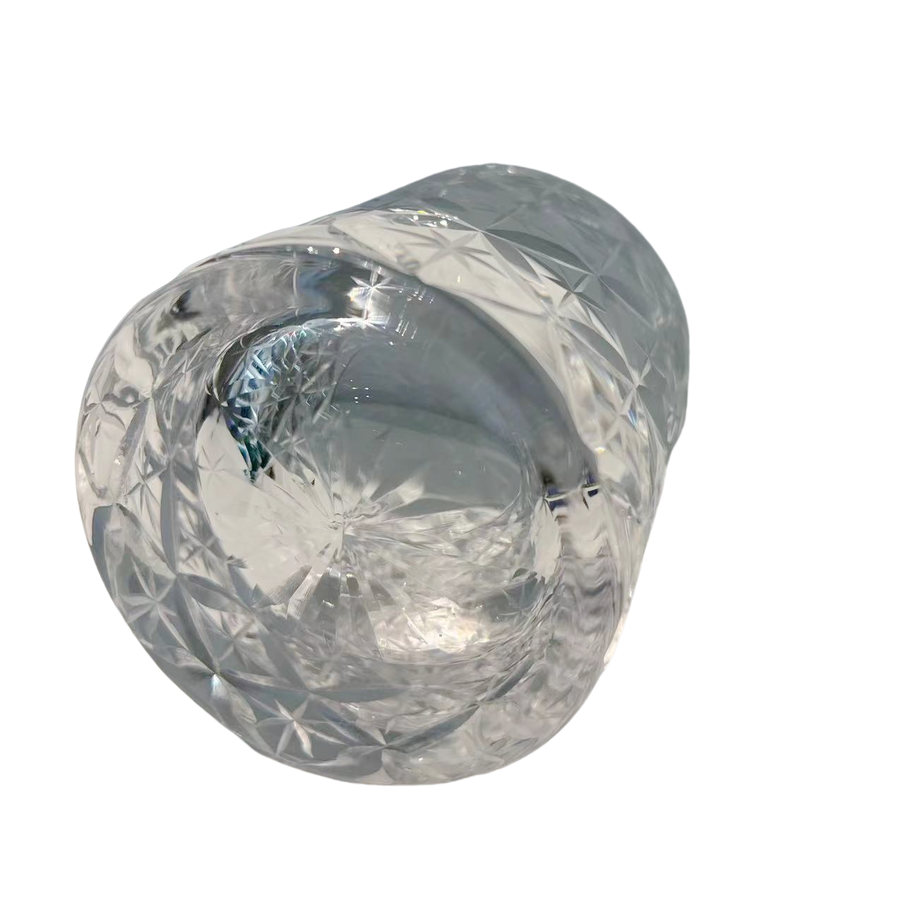 Transparent handmade hand carved crystal cup water cup whiskey cup